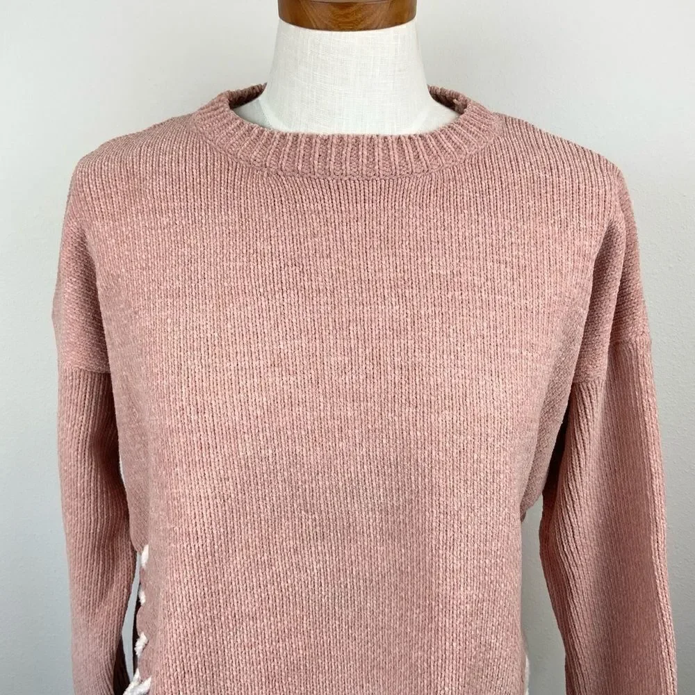 Pol Side Lace-Up Sweater